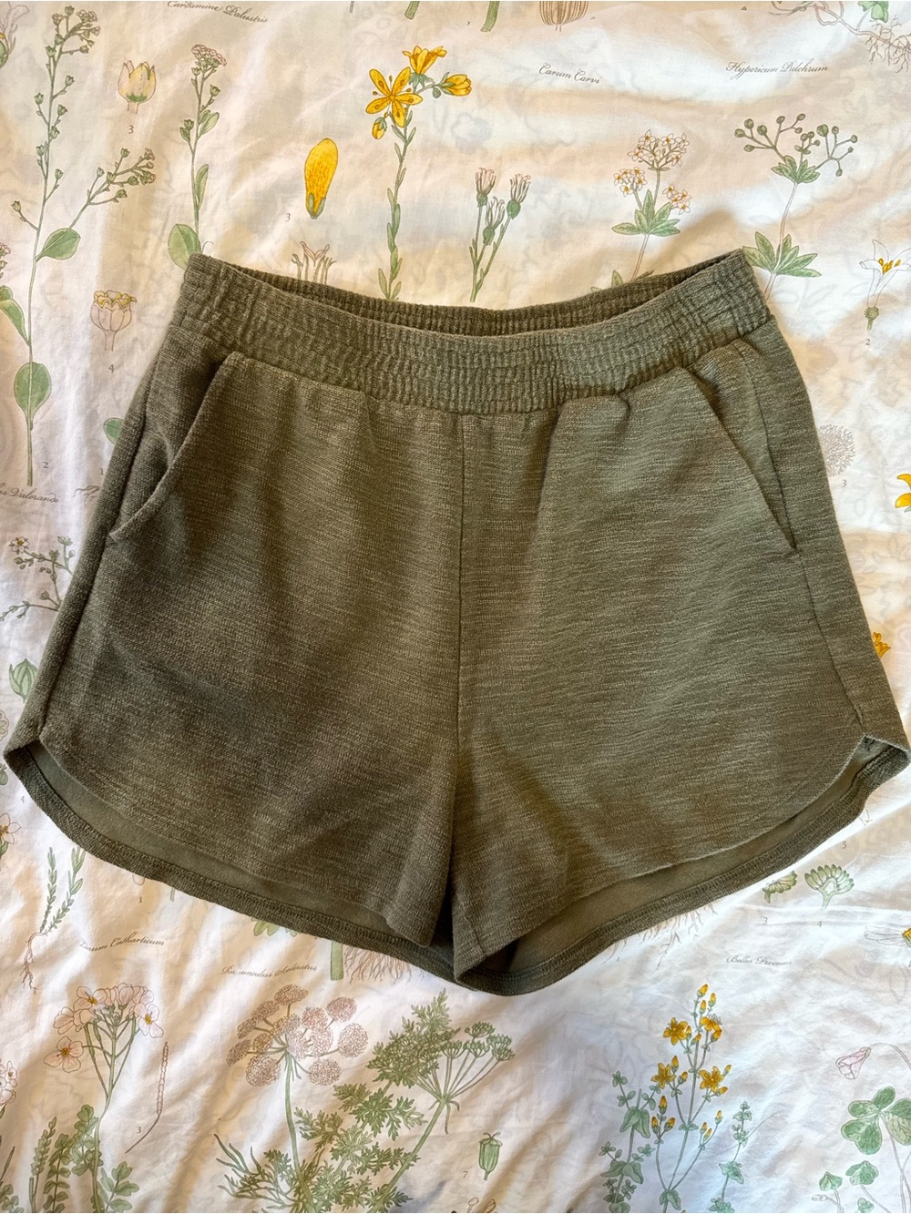 Old Navy Army Green Cozy Knit Soft Shorts